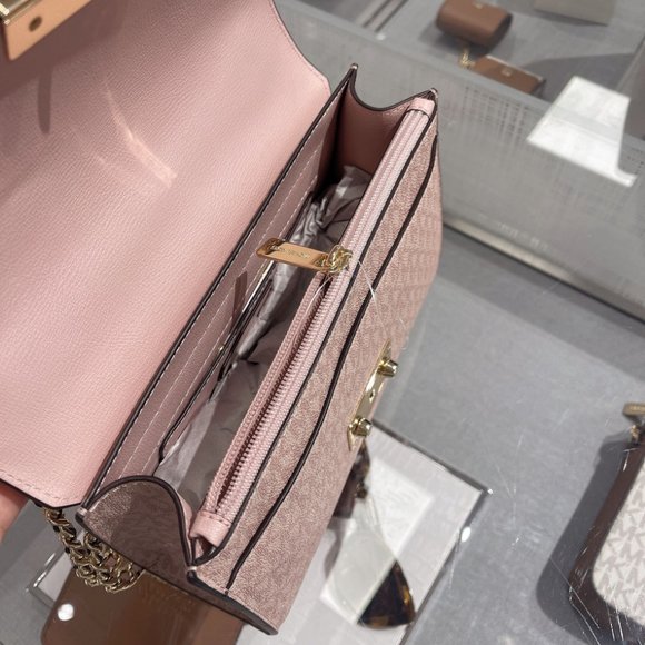 MK Rose MD Logo PVC Shoulder Bag Ballet - Picture 7 of 8